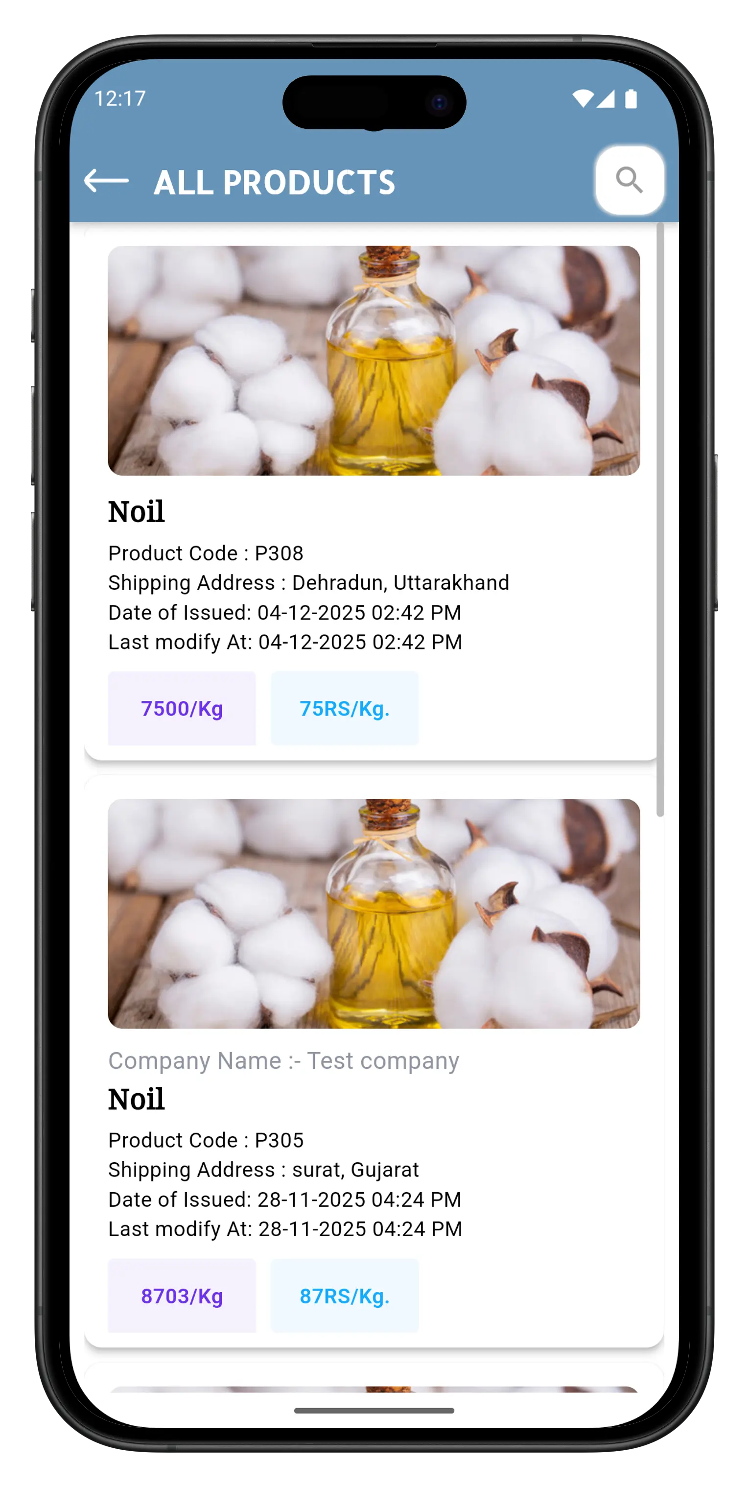 TexInsta App Screenshot 1